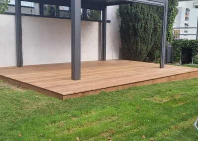 Cumaru Terrasse von vorne links, Referenzprojekt Rupsch