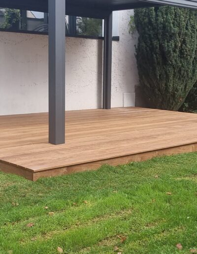 Cumaru Terrasse von vorne links, Referenzprojekt Rupsch